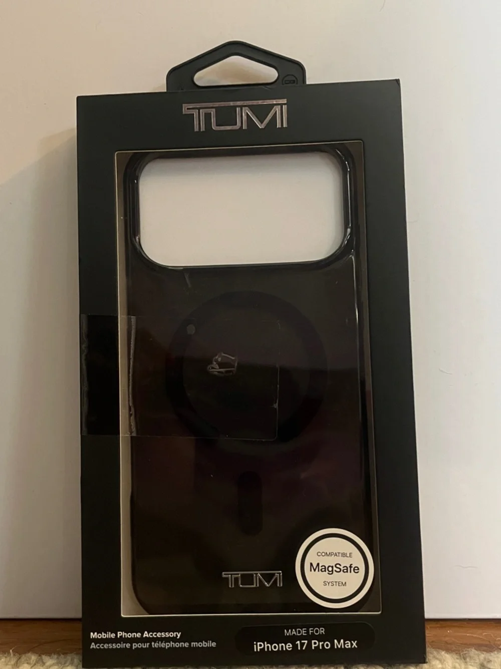 Tumi Black MagSafe-Compatible iPhone 17 Pro Max Protective Case